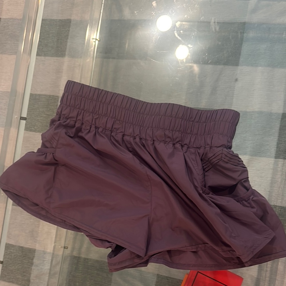 Free People Purple Get your Flirt on shorts